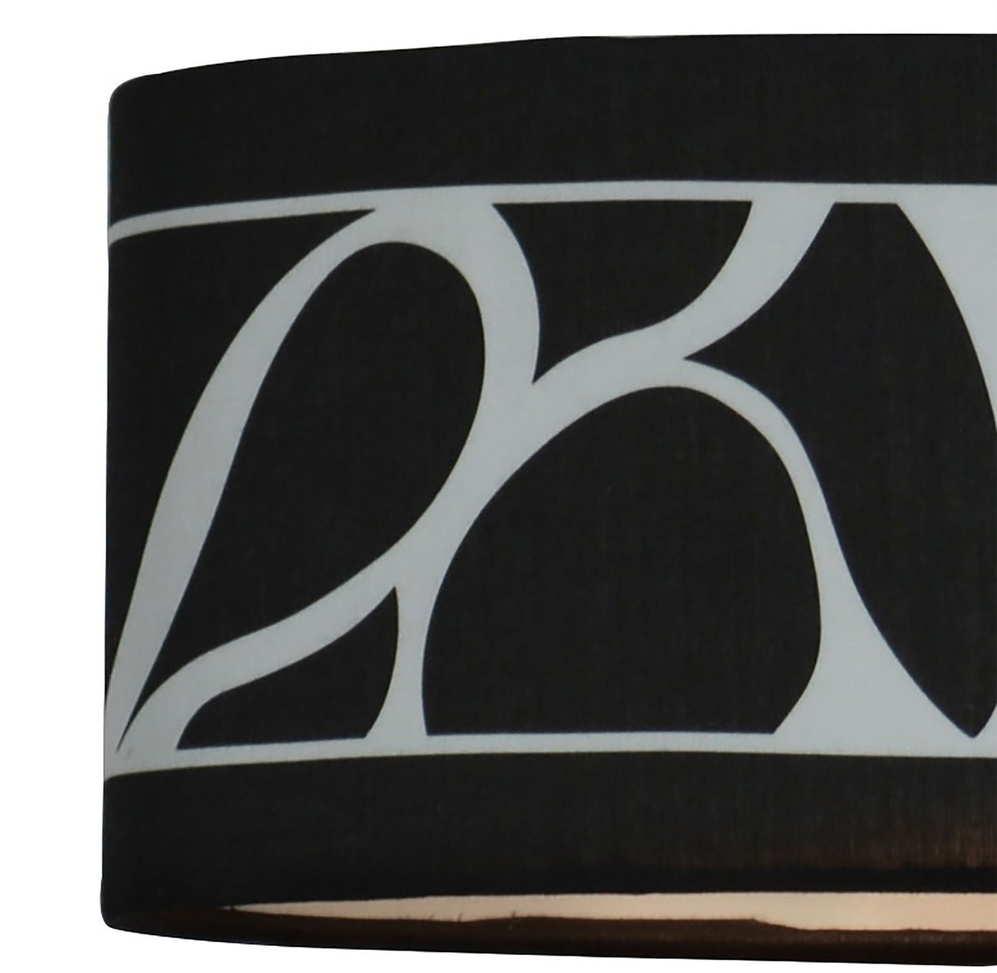 Mantra Manhattan Wall Light 1 Light E14 Swing Arm, Polished Chrome/Frosted Glass with Black Patterned Shade