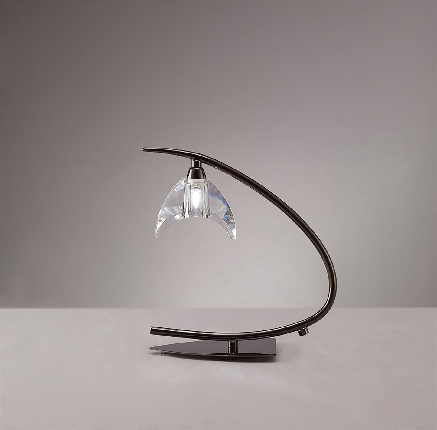 Mantra Eclipse Table Lamp 1 Light G9 Small, Black Chrome