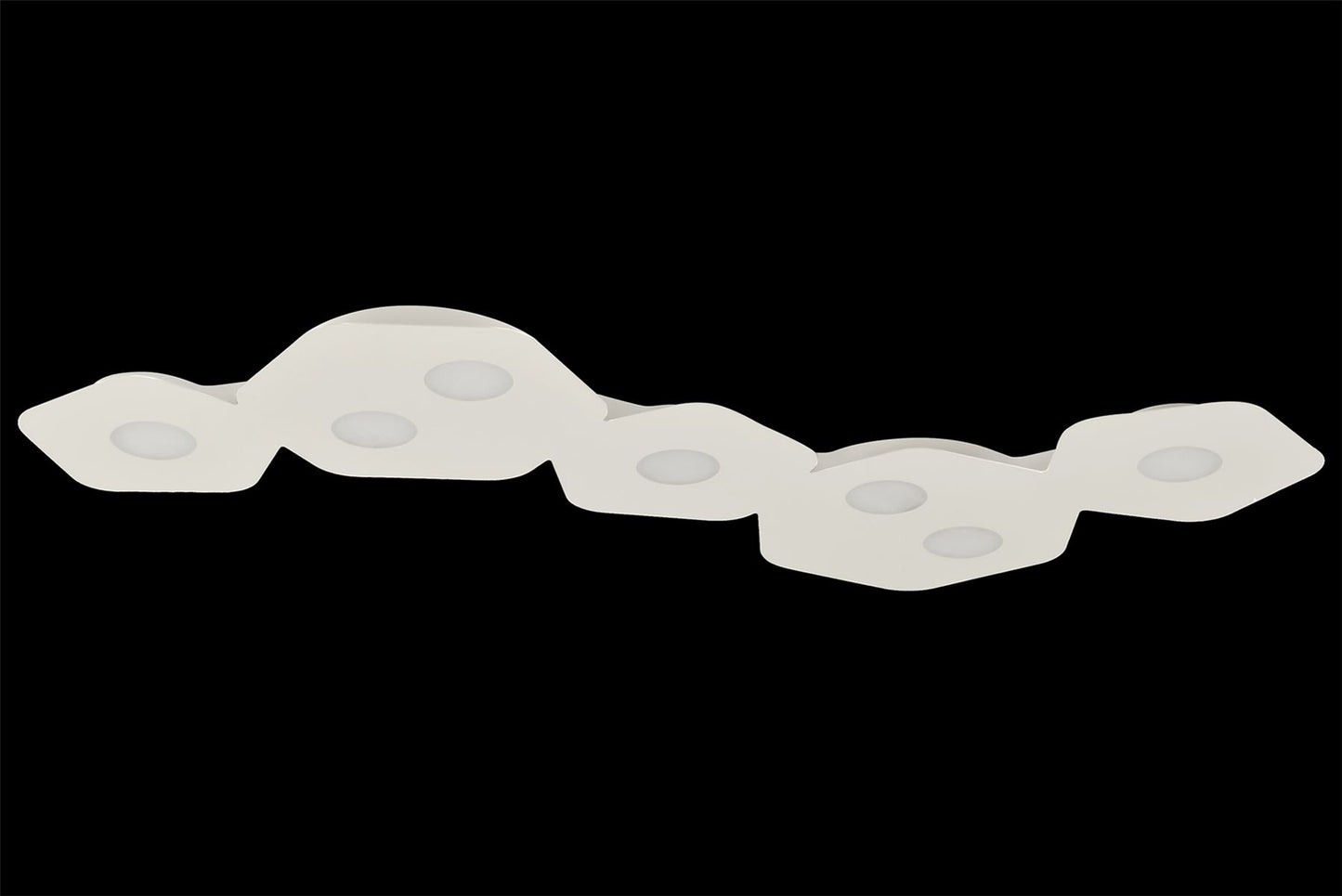 Mantra Area Linear Ceiling Light, 7 x GX53 (Max 9W, Not Included), Sand White