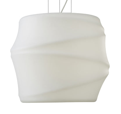 Mantra Bambu 57cm Pendant 1 Light E27 Outdoor IP44, Opal White