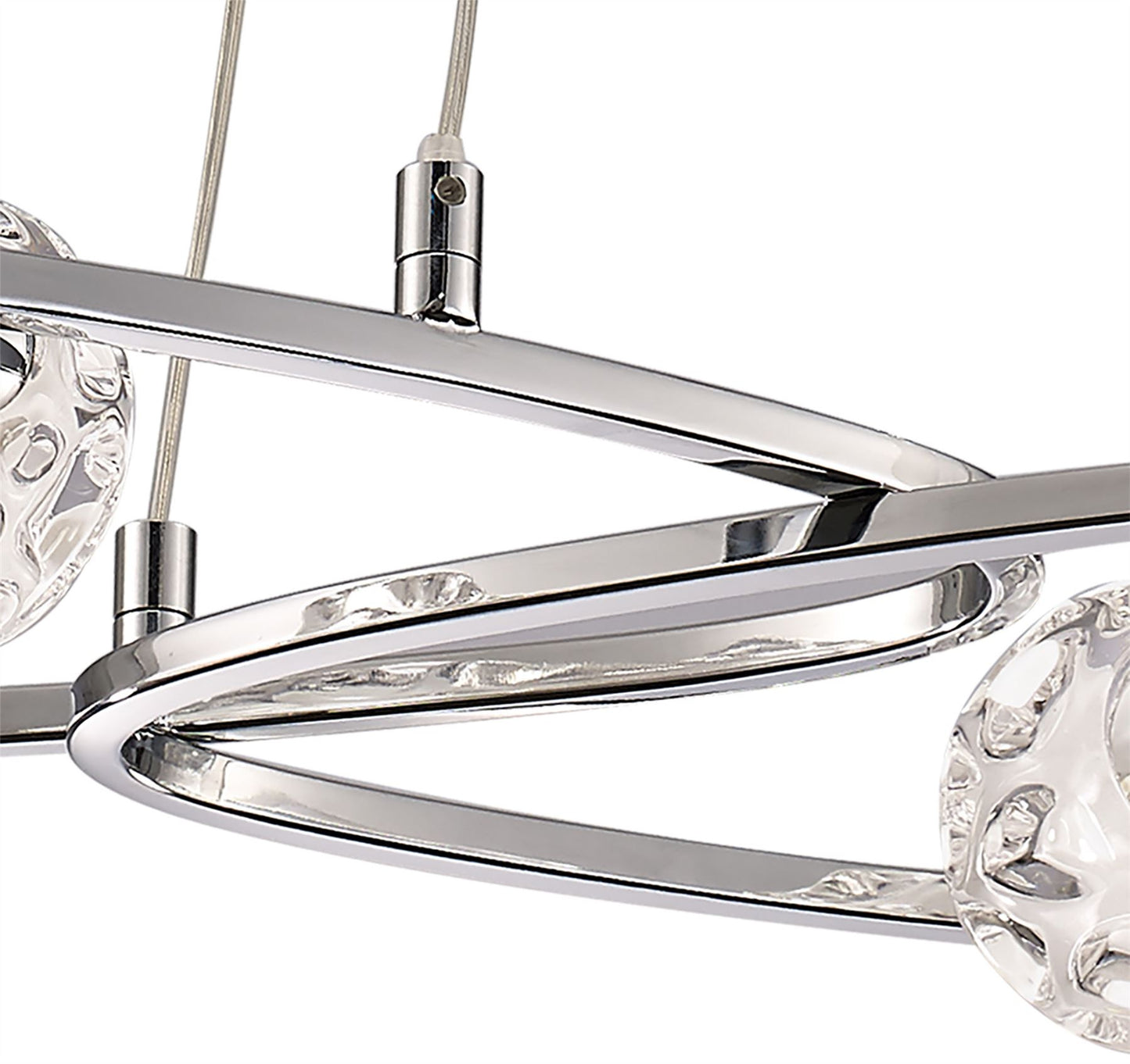 Mantra M5012 Lux Linear Pendant 5 Light G9 Line, Polished Chrome