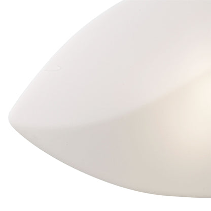Mantra Natura Flush Ceiling/Wall Indoor Large 2 Light E27, Polished Chrome/Opal White