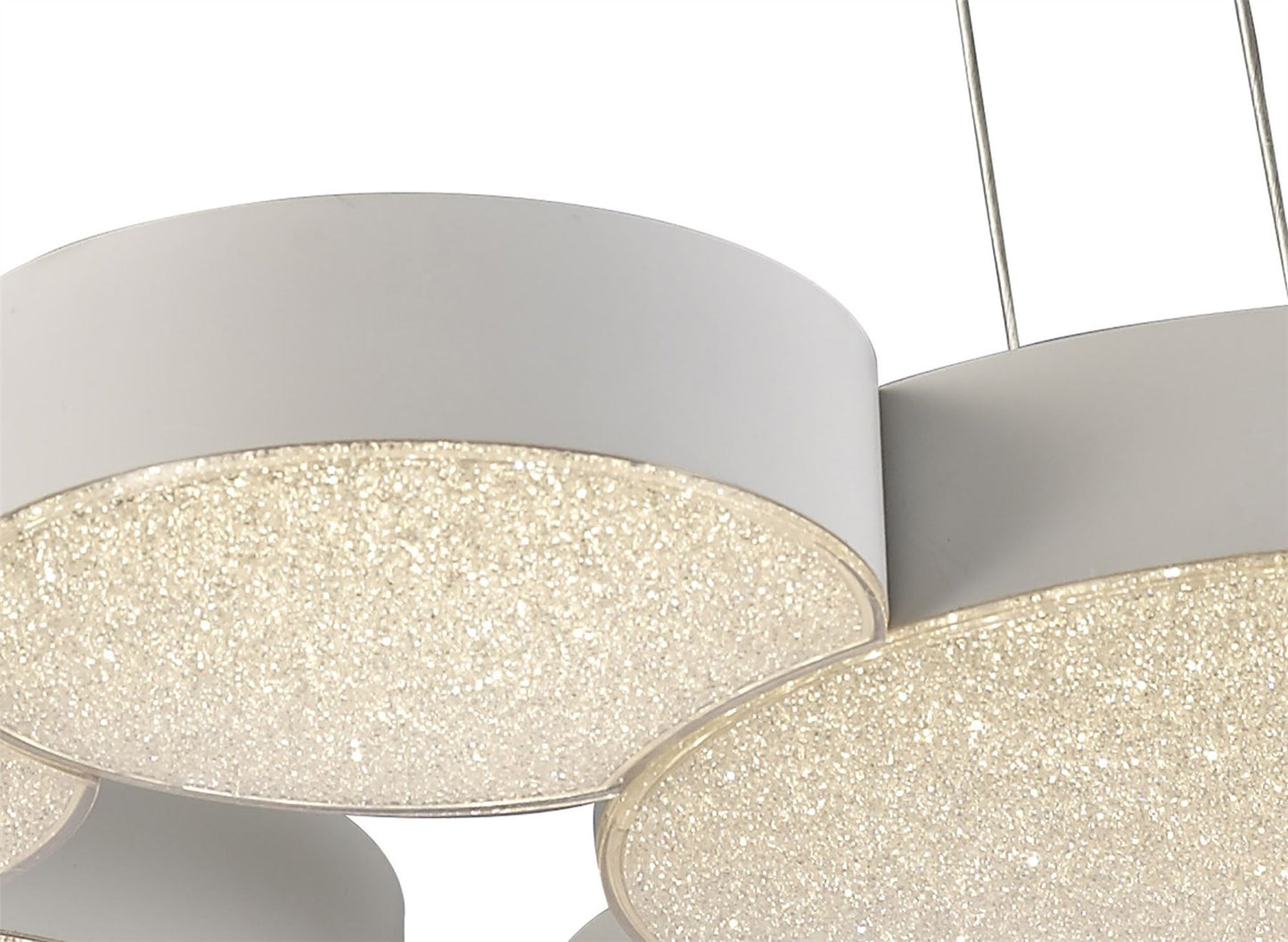 Mantra Fusion M5761 Lunas Pendant 61cm Diameter 54W LED 3000K, 2650lm, RF Remote Control White, 3yrs Warranty