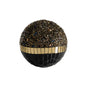 Diyas Home (DH) Mika Mosaic Decorative Ball Large French Gold/Black Mosaic