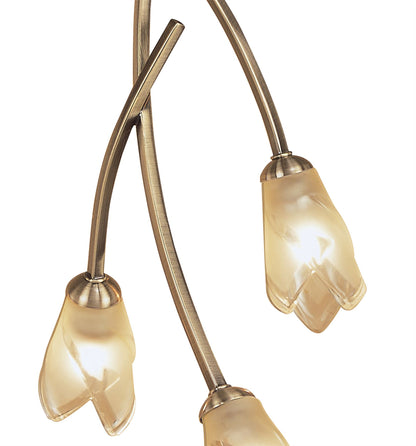 Mantra Pietra Ceiling 3 Light G9, Antique Brass