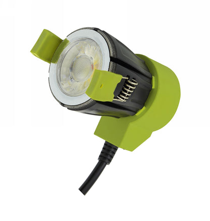 Dlux Bazi, 10W, 350mA Fire Rated Downlight, Dimmable LED Engine, TRIM REQUIRED, Cut Out: 70mm, 760lm, 38° Deg, 2700K, IP65/54, DRIVER INC., 5yrs Warranty