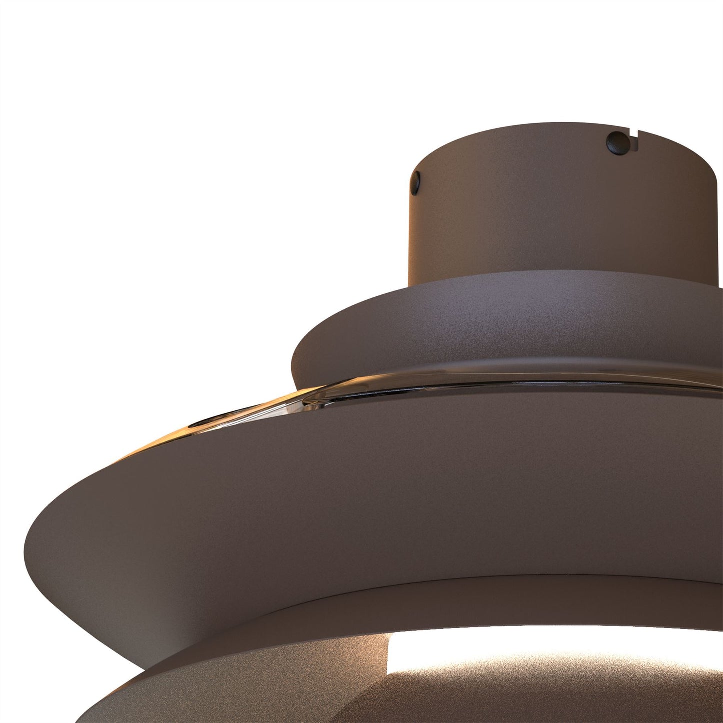 Aconcagua 50cm 20W LED Dimmable Ceiling Light With Built-In 30W DC Fan, 3000-5000K Remote Control, 3600lm, Coffee, 5yrs Warranty