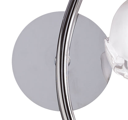 Mantra Fragma Wall Light Right Switched 1 Light G9, Polished Chrome
