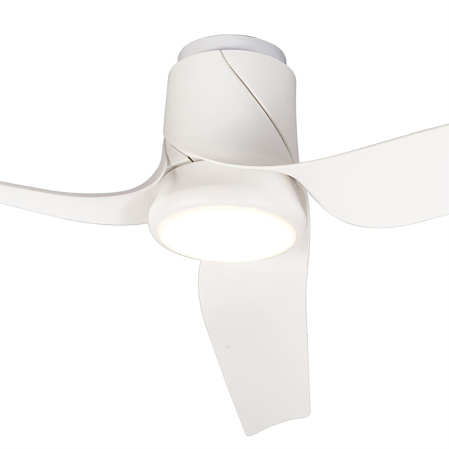 Ushuaia 133cm 30W LED Dimmable Ceiling Light With Built-In 35W DC Fan, 2700-5000K Remote & APP Control, 2400lm, White, 5yrs Warranty