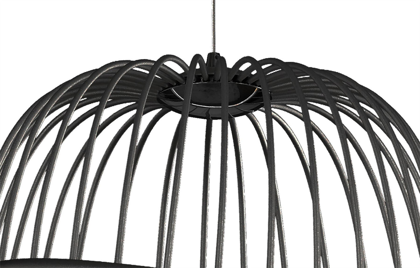 Mantra Celeste Pendant 41cm Round, 20W LED, 3000K, 1400lm, Black, 3yrs Warranty