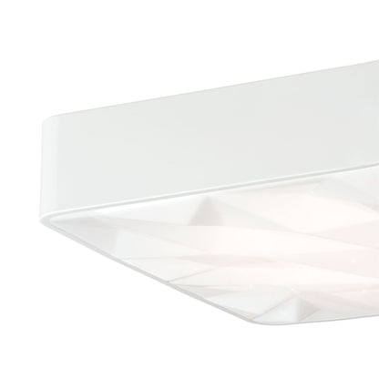 Mantra Fusion M5880 Rombos Flush 50cm Square 40W LED 3000-6500K Tuneable, 3100lm, Remote Control White, 3yrs Warranty - M5880 Ceiling