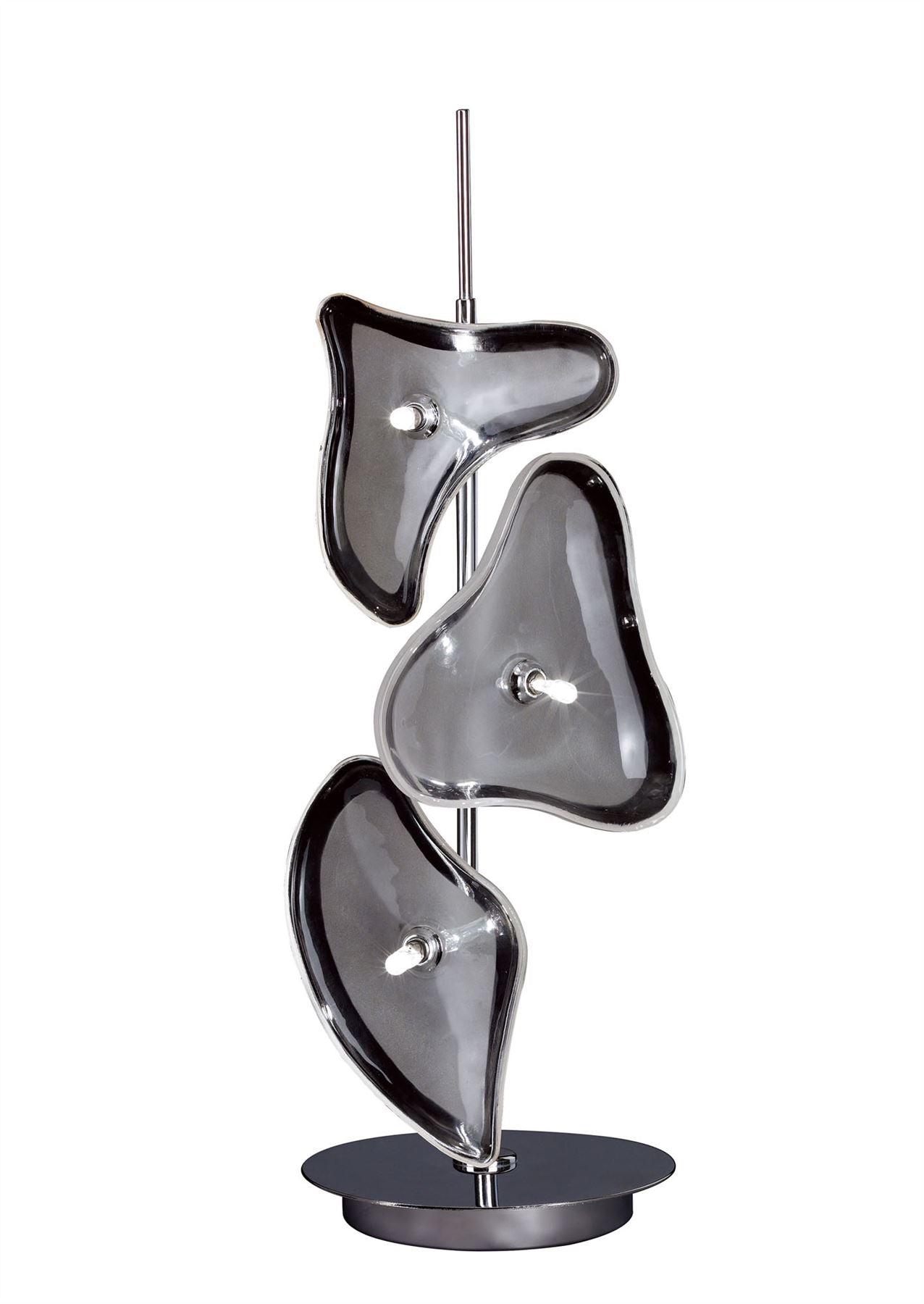 Mantra Otto Table Lamp 3 Light G4, Polished Chrome/Frosted Glass, NOT LED/CFL Compatible