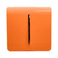 Trendi 1 Gang 2 Way 10 Amp Rocker Chrome Light Switch Glossy Orange