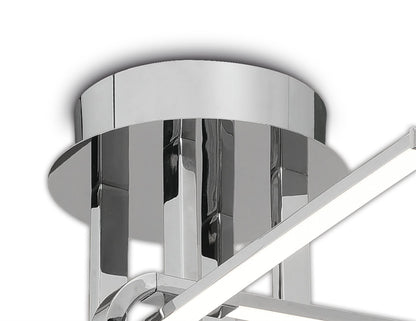 Mantra M6125 Cinto Ceiling 28W LED, 3000K, 2250lm, Polished Chrome, 3yrs Warranty - M6125 Ceiling
