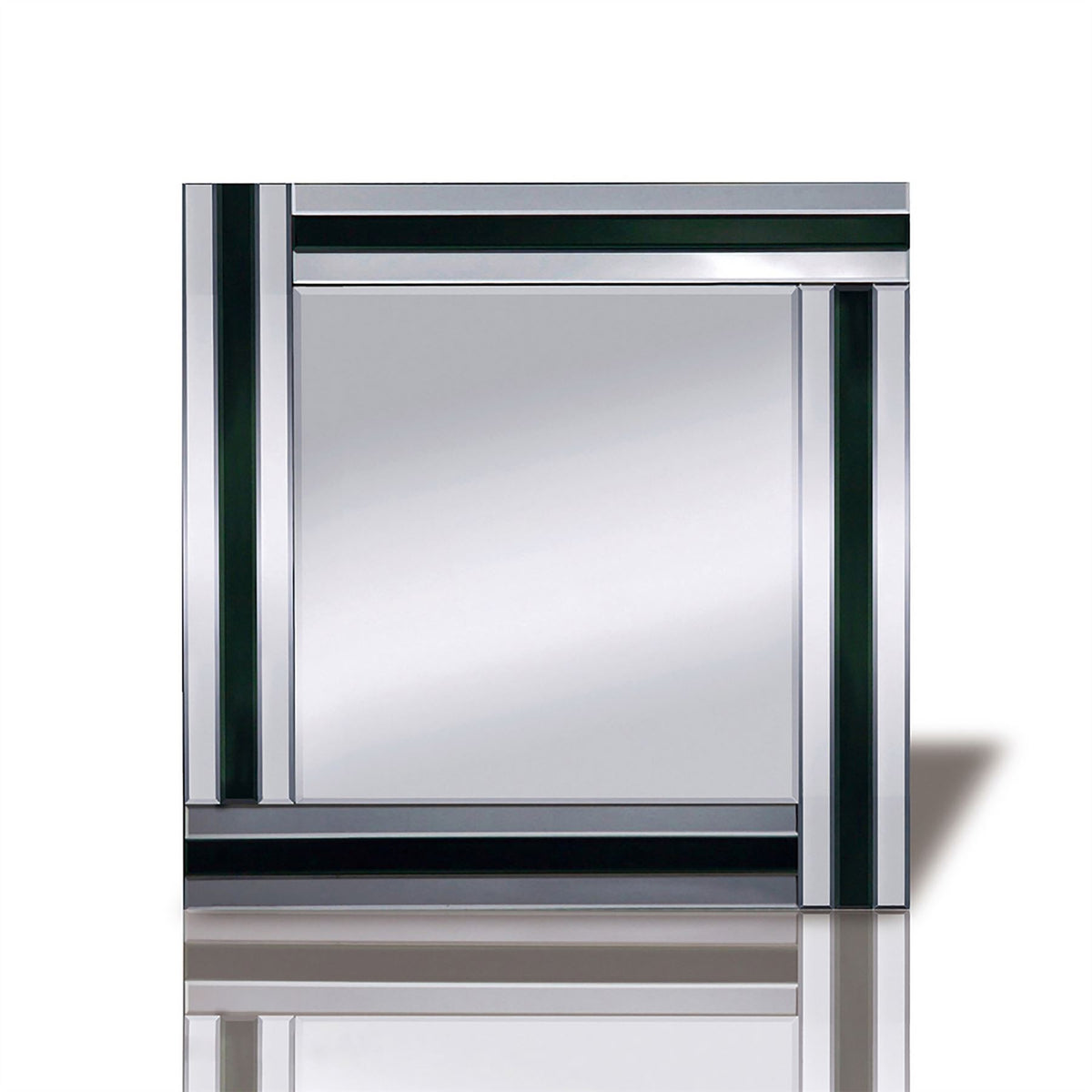 Diyas Home Armonie Detailed Mirror 60cm x 60cm Triple Strip (Can Only Be Shipped On A Pallet, Additional Charges May Apply.) Mirrors