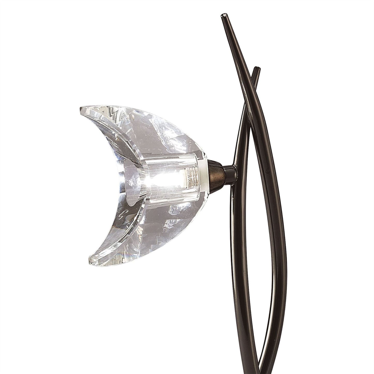 Mantra Eclipse Tall Table Lamp 1 Light G9, Black Chrome