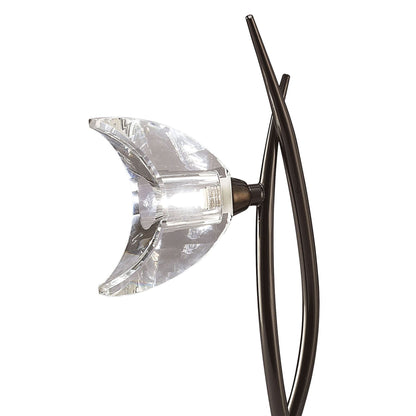 Mantra Eclipse Tall Table Lamp 1 Light G9, Black Chrome