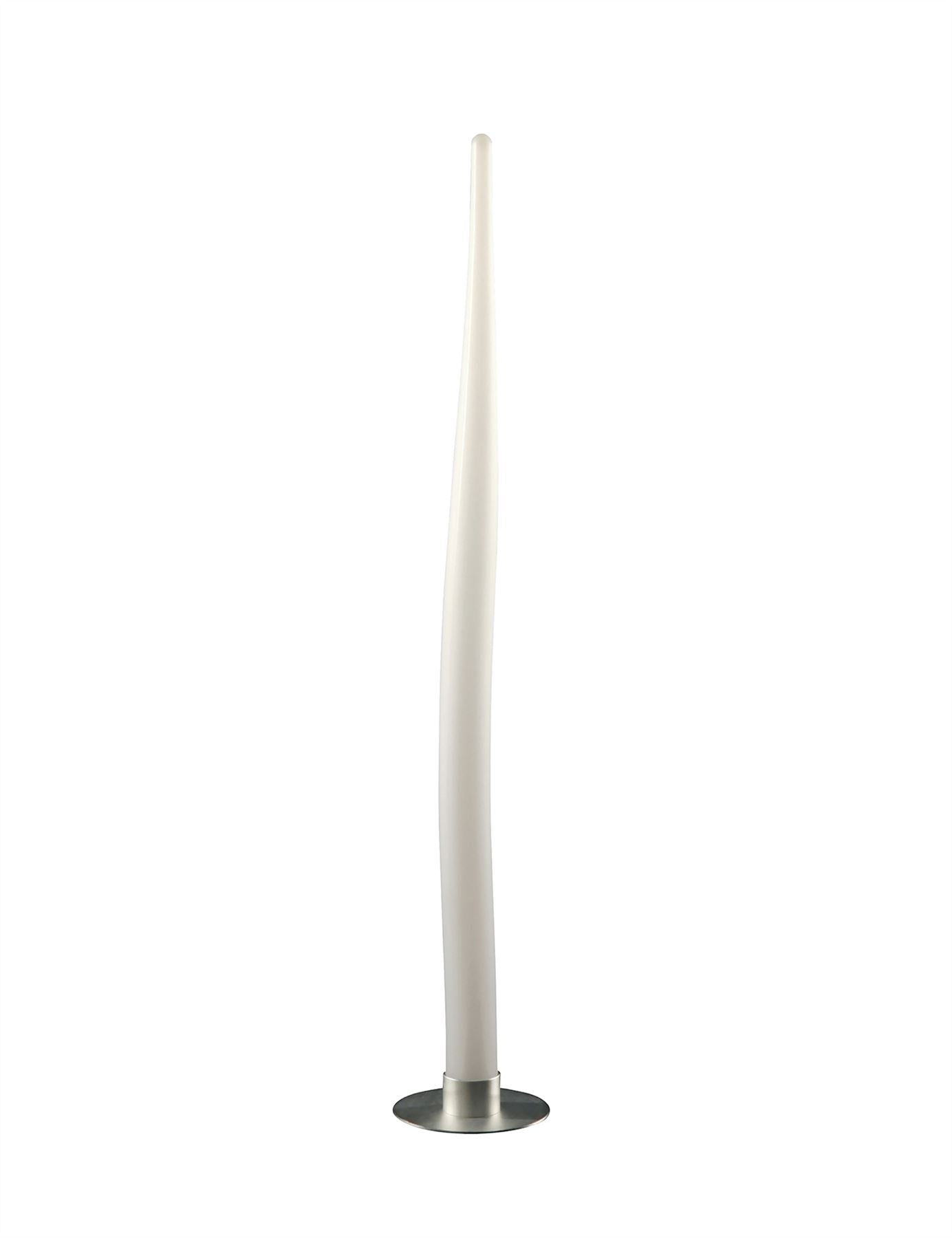 Mantra Estalacta Floor Lamp 1 Light GU10 Small Indoor/Outdoor IP44, Silver/Opal White