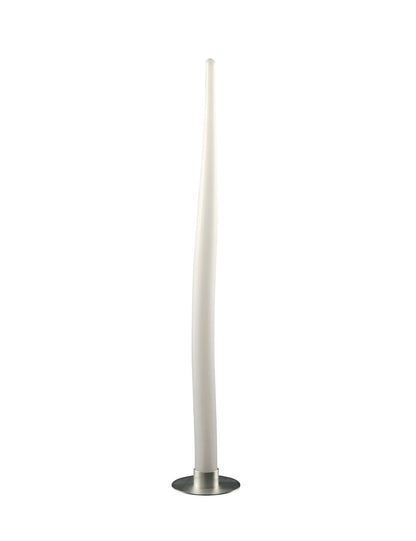 Mantra Estalacta Floor Lamp 1 Light GU10 Small Indoor/Outdoor IP44, Silver/Opal White