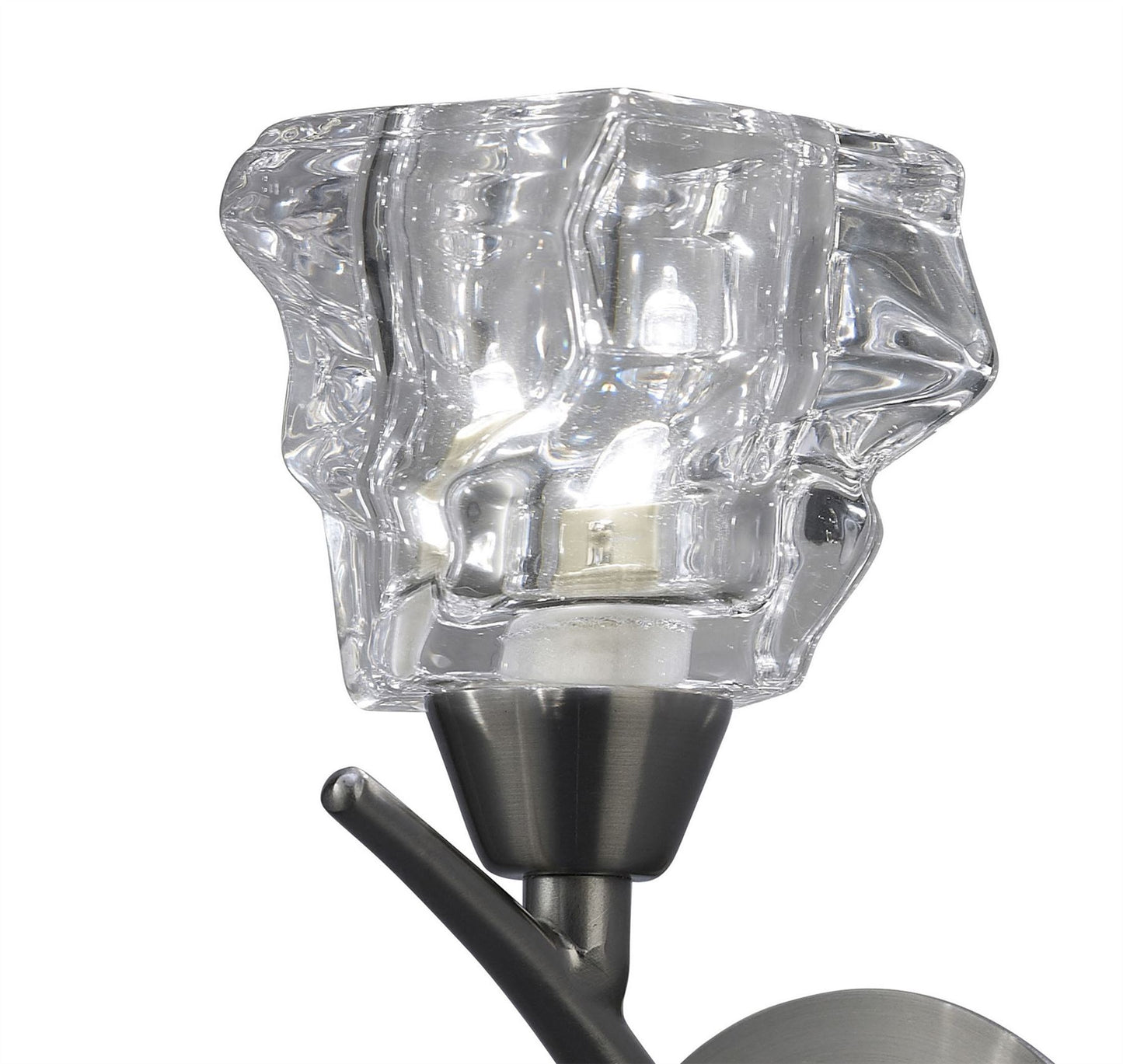 Mantra Iku Wall Light Switched 1 Light G9, Satin Nickel