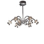 Diyas Octavia 65cm  9 Light G4 Polished Chrome/Crystal, NOT LED/CFL Compatible Ceiling Pendant Light Fitting