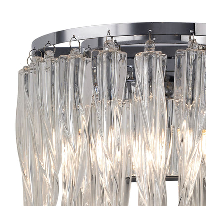 Diyas Tropez Wall Light 2 Light G9 Polished Chrome/Glass