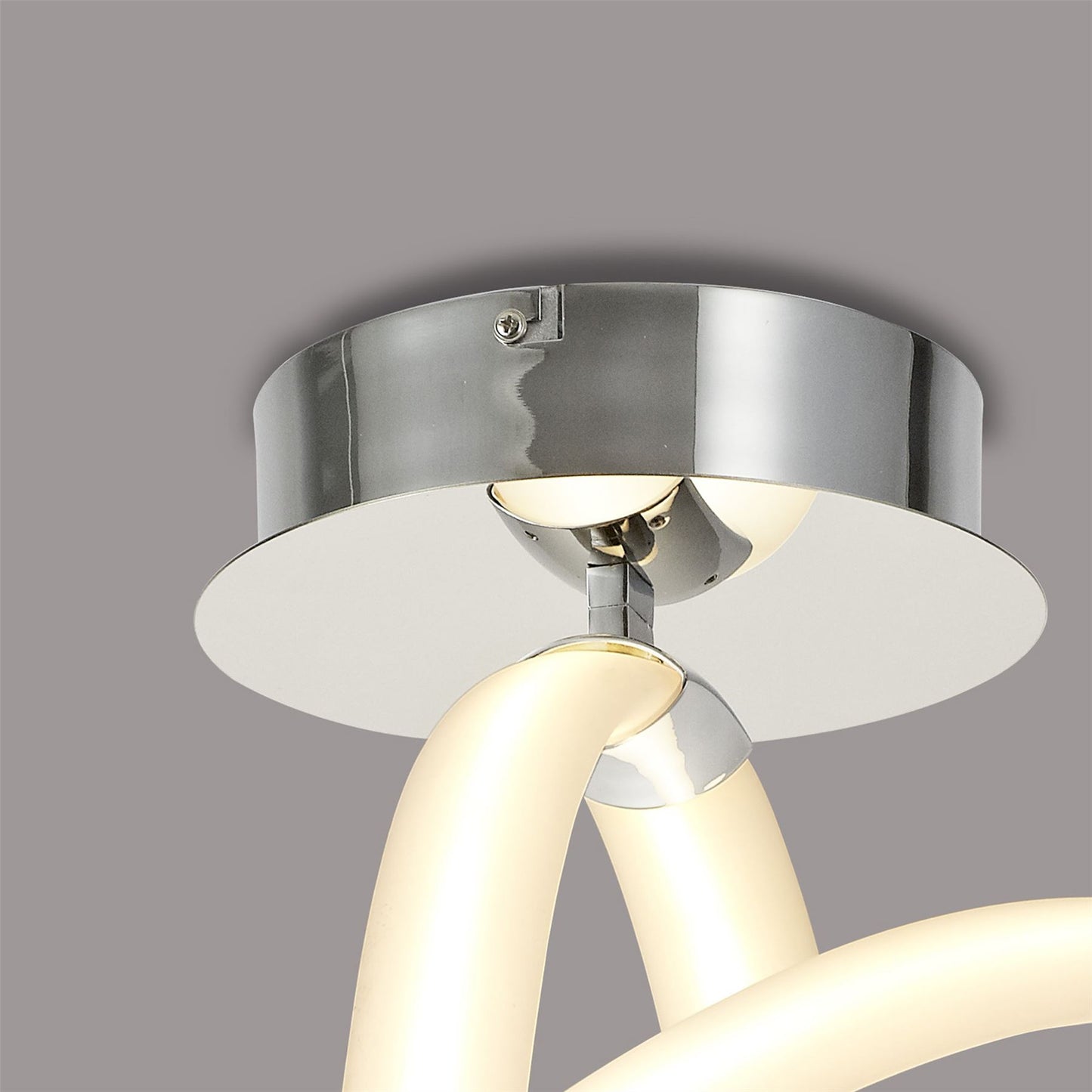 Mantra Armonia Semi Flush Vertical, 40W LED, 3000K, 3000lm, Polished Chrome/Frosted Acrylic, 3yrs Warranty Ceiling