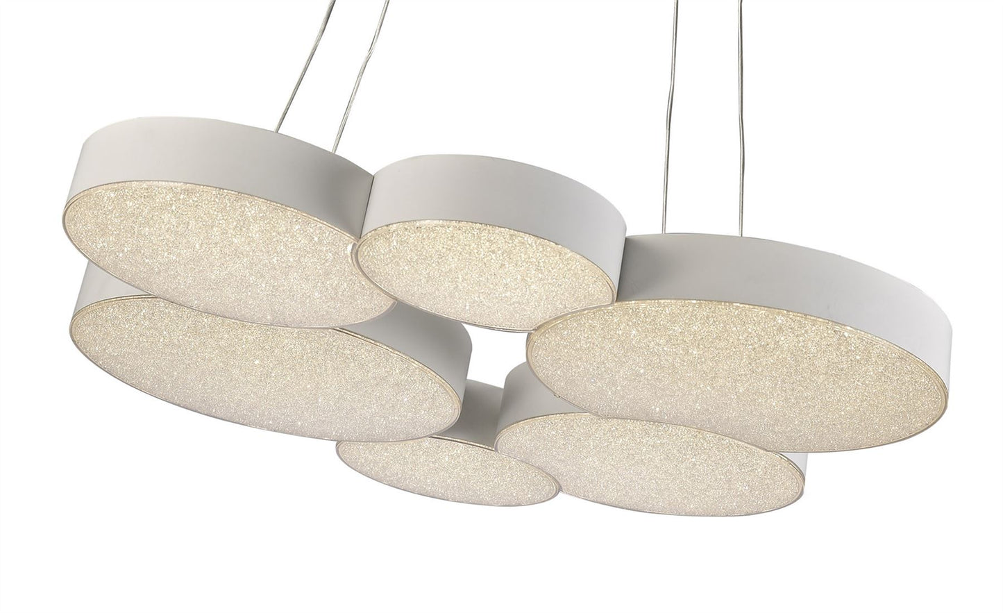 Mantra Fusion M5761 Lunas Pendant 61cm Diameter 54W LED 3000K, 2650lm, RF Remote Control White, 3yrs Warranty