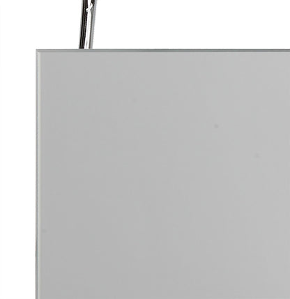 Mantra M5088 Sisley Wall Light 10W LED Big Double IP44 4000K, 850lm, Silver/Frosted Acrylic/Polished Chrome, 3yrs Warranty