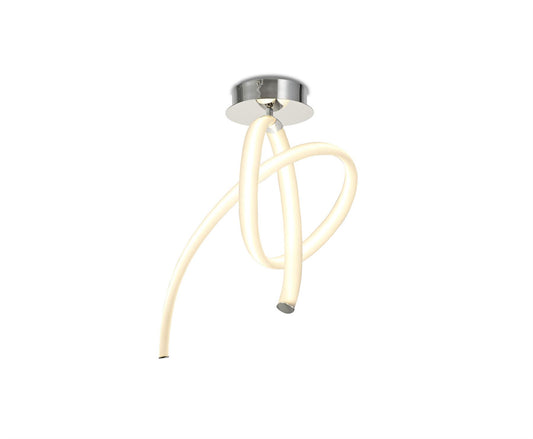 Mantra Armonia Semi Flush Vertical, 40W LED, 3000K, 3000lm, Polished Chrome/Frosted Acrylic, 3yrs Warranty Ceiling