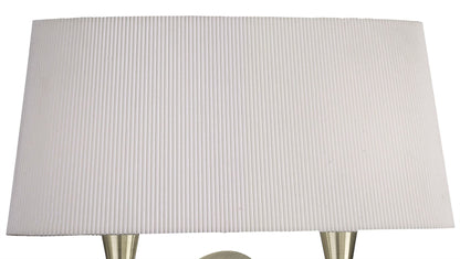 Mantra Mara Wall Light 2 Light E14, Antique Brass with Ivory White Shade