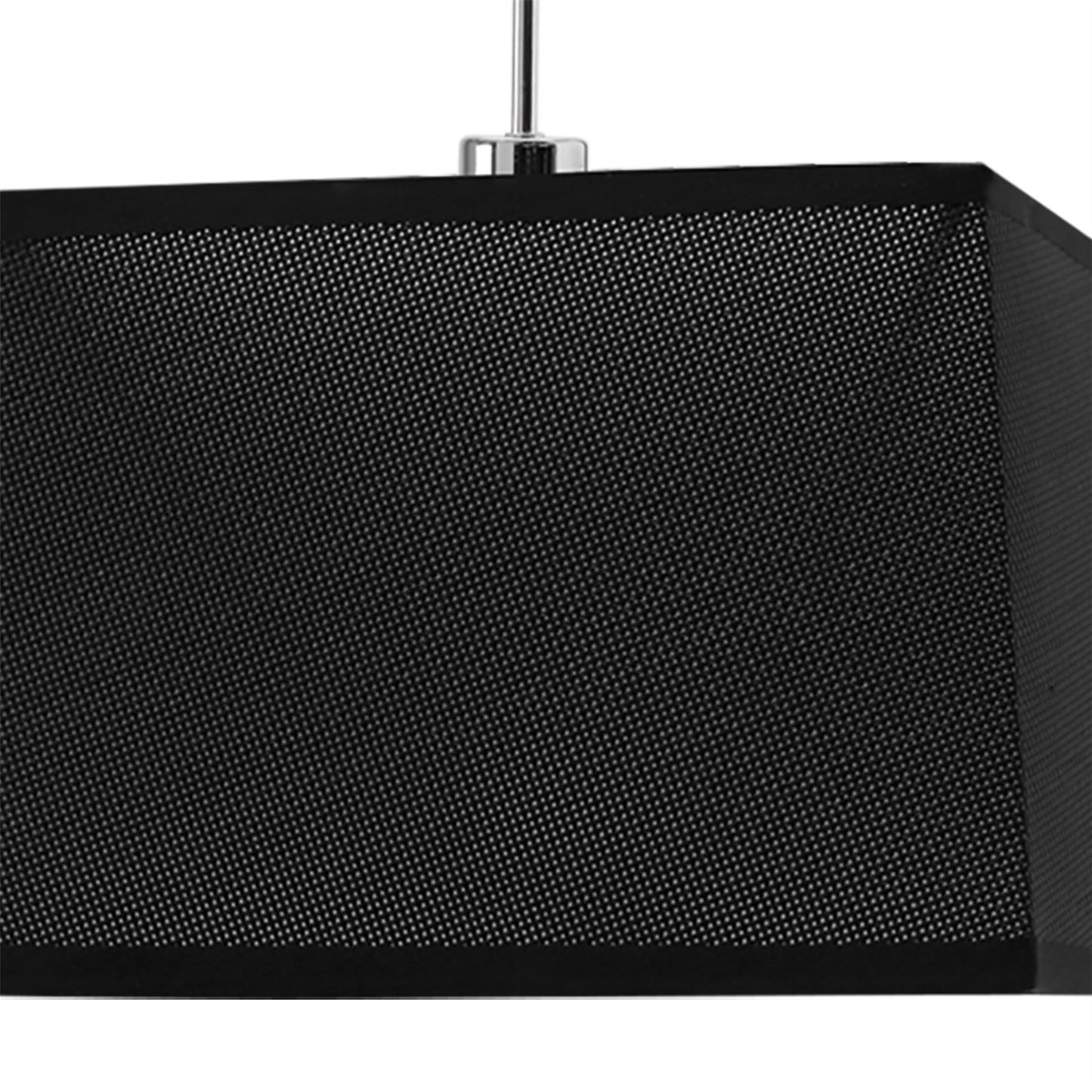 Mantra M5301 Habana Telescopic Square Pendant 1 Light WITHOUT SHADE E27 Black/Polished Chrome