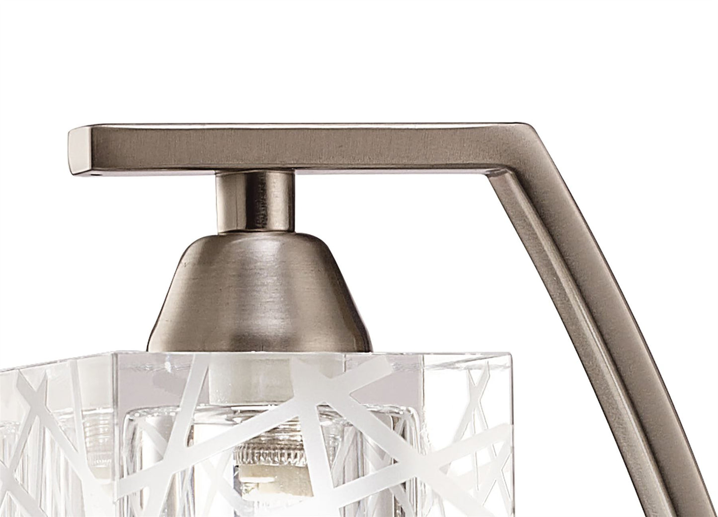 Mantra Zen Table Lamp 1 Light G9, Satin Nickel