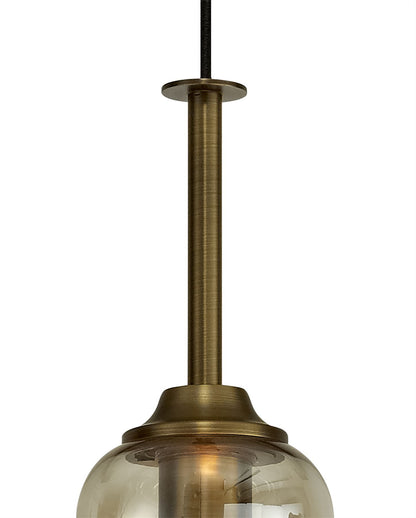 Mantra Sonata Pendant 15cm Round, 1 x E27, Bronze