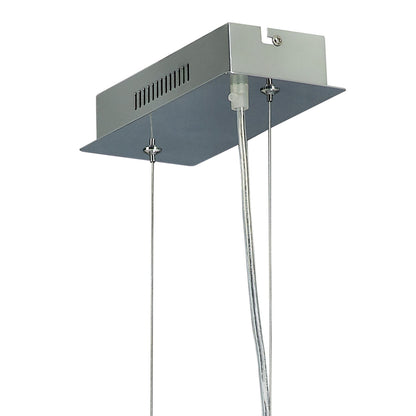 Diyas Galaxy  Linear 12W LED 4000K Polished Chrome/Crystal Ceiling Pendant Light Fitting