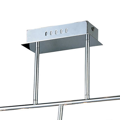 Diyas Elisa 60cm Semi Flush Bar 6 Light G4 Polished Chrome, NOT LED/CFL Compatible