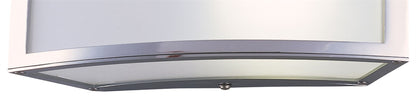 Mantra Duna GU10 Wall Light 1 Light L1/SGU10, Polished Chrome/White Acrylic, CFL Lamps INCLUDED