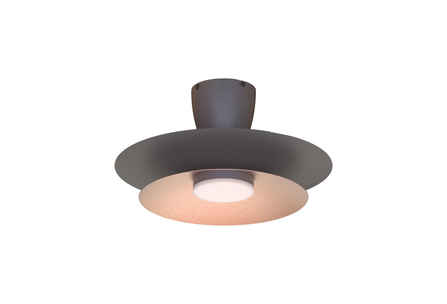 Patagonia 52cm 20W LED Dimmable Ceiling Light With Built-In 30W DC Fan, 3000-5000K Remote Control, 3600lm, Coffee/Brushed Copper, 5yrs Warranty