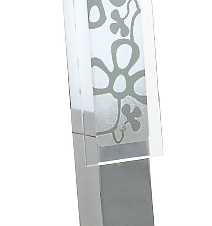 Mantra Euphoria Floor Lamp 2 Light T5, Polished Chrome/Opal White Glass, NOT LED/CFL Compatible