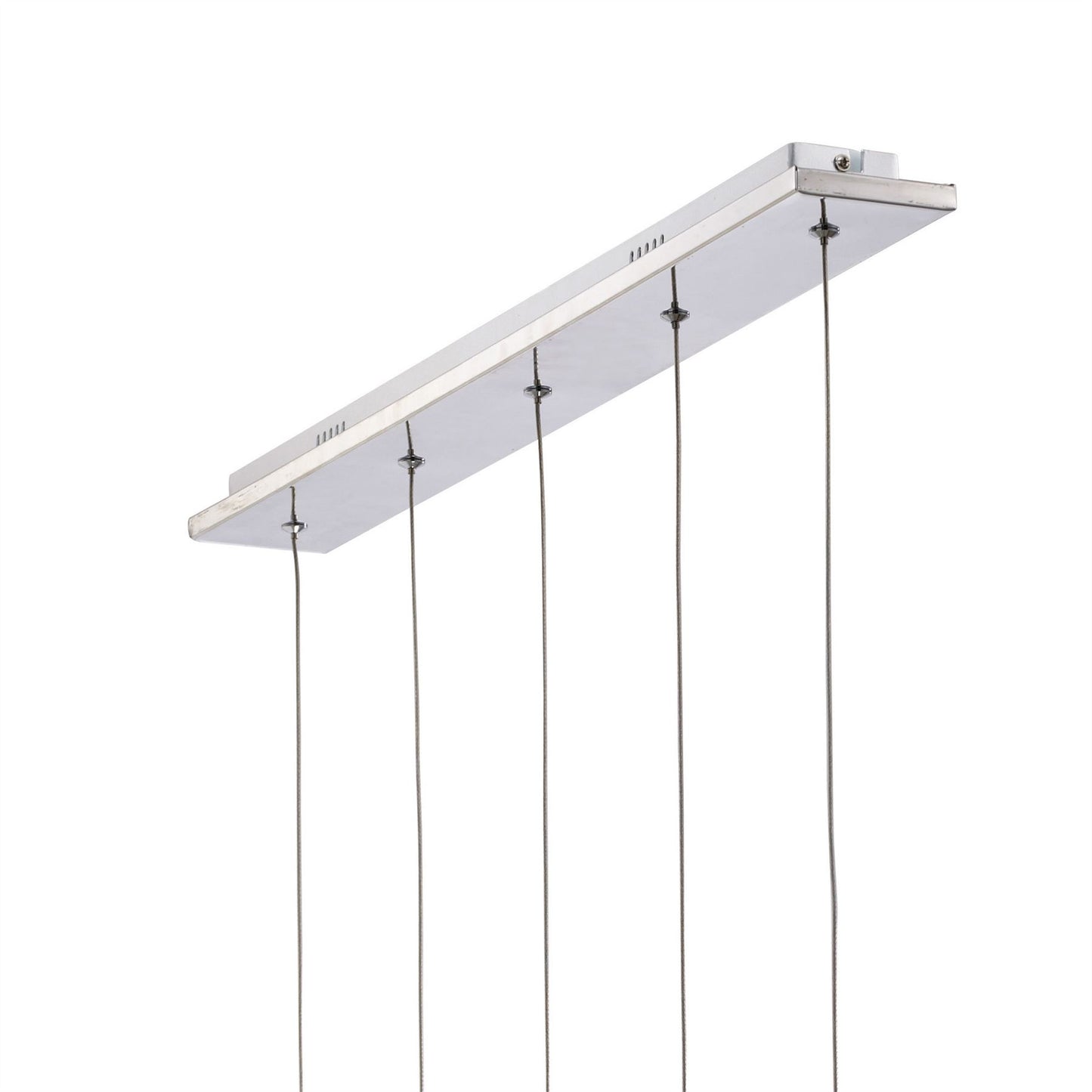 Diyas Galaxy Linear  5 Drop 15W LED 6000K Polished Chrome, Crystal Ceiling Pendant Light Fitting