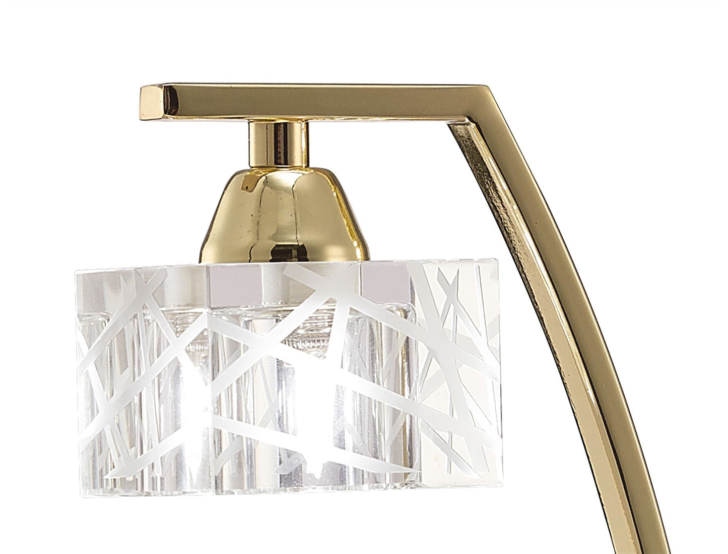 Mantra Zen Table Lamp 1 Light G9, Polished Brass