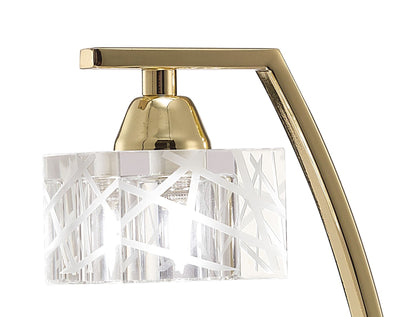 Mantra Zen Table Lamp 1 Light G9, Polished Brass
