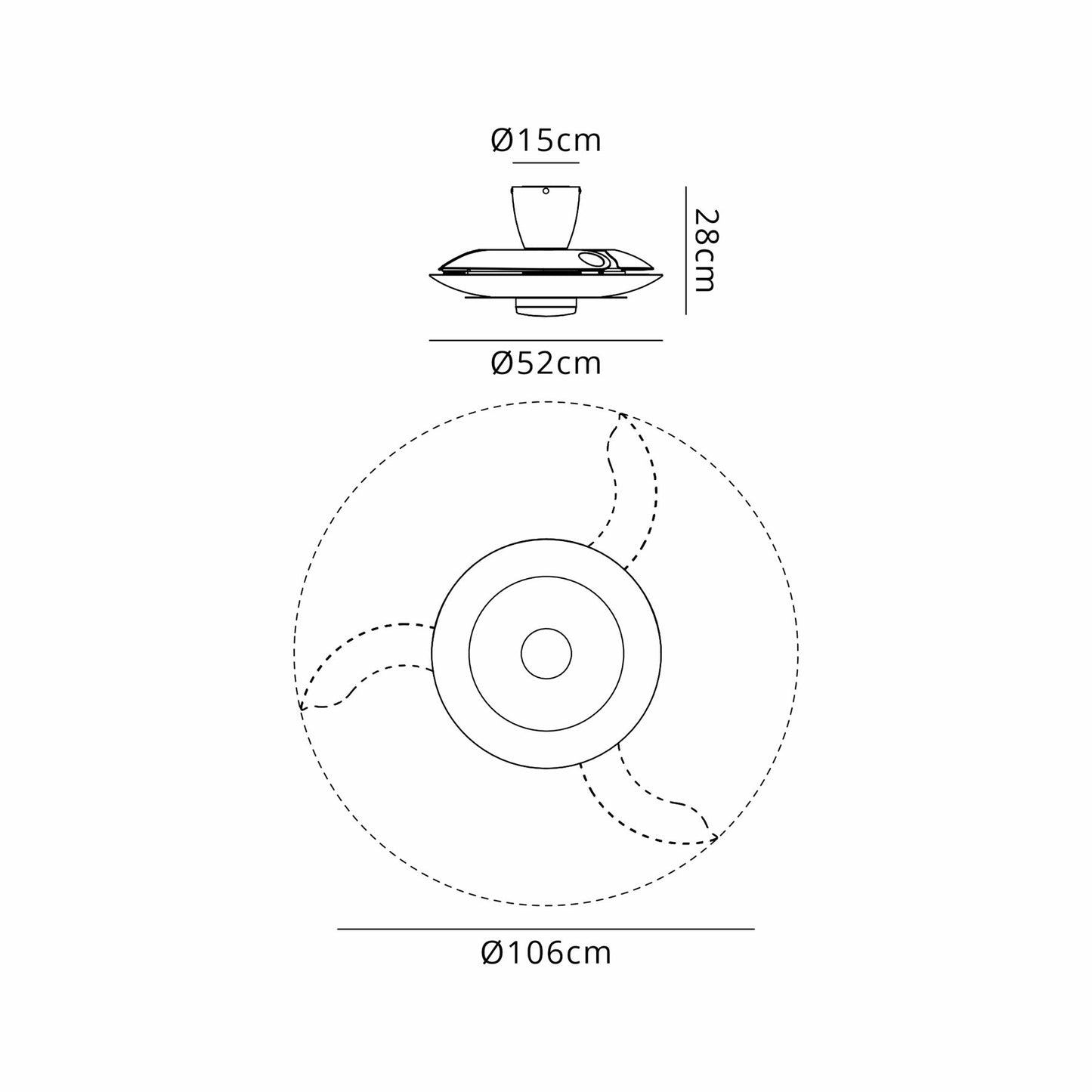 Kyoto 52cm 20W LED Dimmable Ceiling Light With Built-In 30W DC Fan, 3000-5000K Remote Control, 3600lm, Coffee/Brushed Nickel, 5yrs Warranty