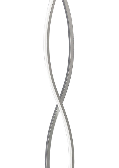 Mantra M4861 Sahara Floor Lamp 21W LED 3000K, 1470lm, Silver/Frosted Acrylic/Polished Chrome, 3yrs Warranty