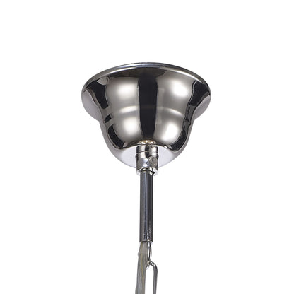 Deco Lana Pendant with Acrylic Spheres, 5 Light E14 Polished Chrome Finish