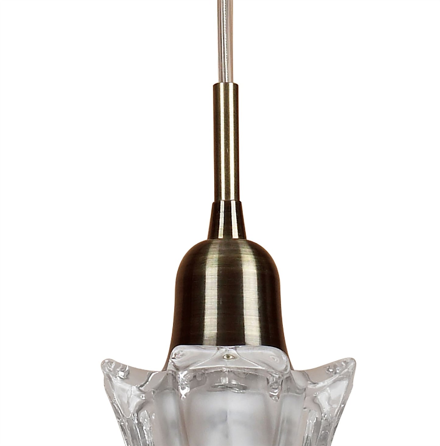 Mantra Alaska GU10 11cm Pendant 1 Light L1/SGU10, Antique Brass, CFL Lamps INCLUDED