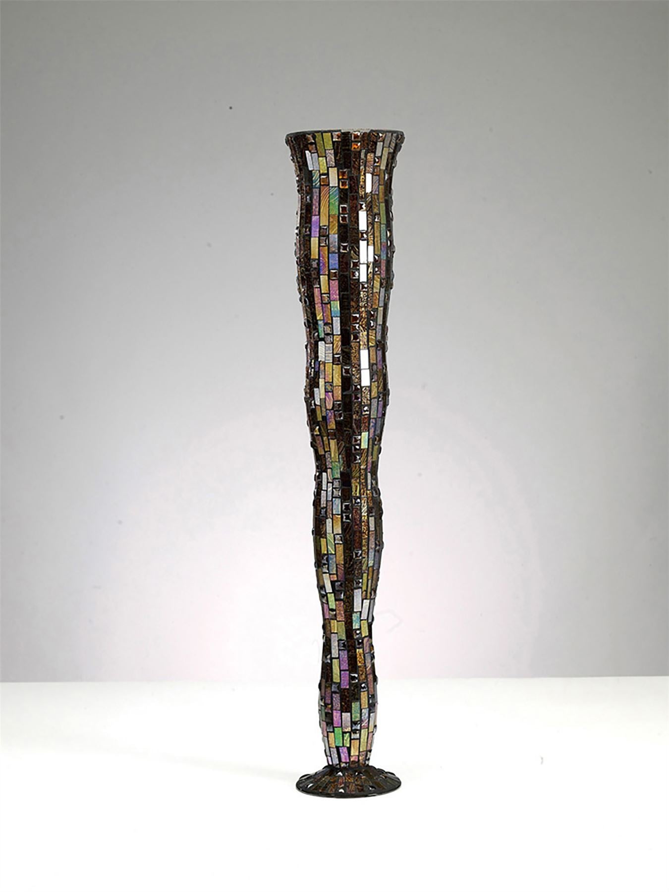 Diyas Home (DH) Luana Mosaic Vase Large Multi-Colour Mosaic