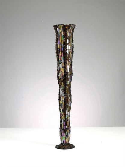 Diyas Home (DH) Luana Mosaic Vase Large Multi-Colour Mosaic