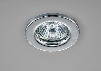 Deco Hudson GU10 Fixed Downlight Polished Chrome (Lamp Not Included), Cut Out: 60mm