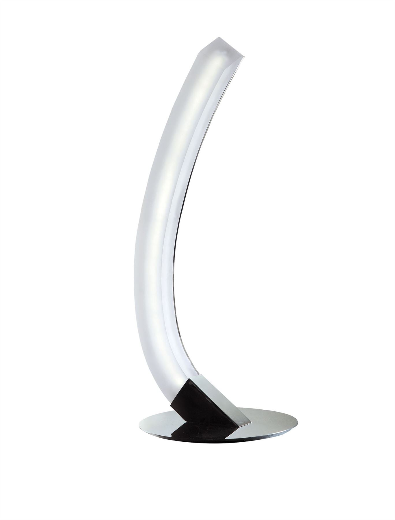Mantra M3563 On Table Lamp Right 5W LED 3000K, 500lm, Polished Chrome/Frosted Acrylic, 3yrs Warranty